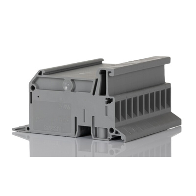 Phoenix Contact 8-0, 8), VBSTB 4-FS (6-2 Series Grey Feed Through Terminal Block, 2.5mm², 1-Level, Screw Termination