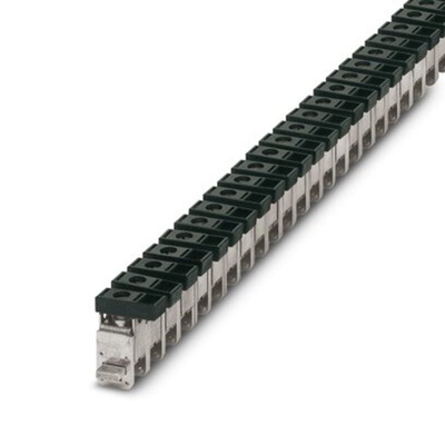 Phoenix Contact AKG 35 BK Series Black Terminal Block, 35mm², 1-Level, Screw Termination