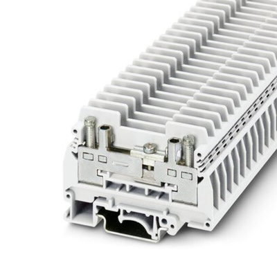 Phoenix Contact URTK/S-IB WH Series White Disconnect Terminal Block, 6mm², 1-Level, Screw Termination