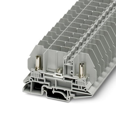 Phoenix Contact RSC 5-T Series Grey Test Disconnect Terminal Block, 10mm², 1-Level, Bolt Termination