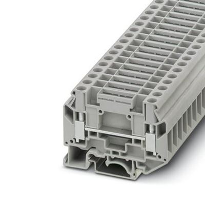 Phoenix Contact UKD 6 Series Grey Feed Through Terminal Block, 6mm², 1-Level, Screw Termination