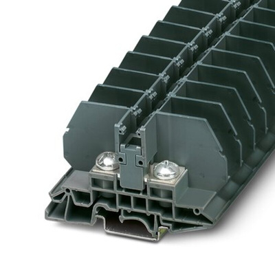 Phoenix Contact RSC 6 E Series Dark Grey Terminal Block, 35mm², 1-Level, Bolt Termination