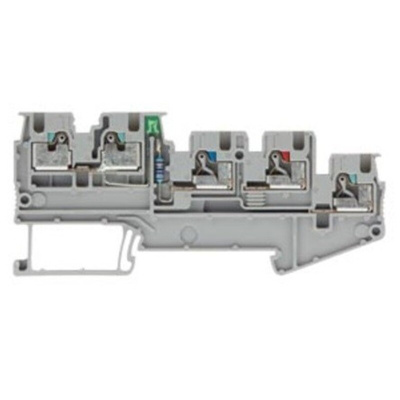 Siemens 8WH Series Grey Din Rail Terminal, 1.5mm², 4-Level, Plug-In Termination, CSA