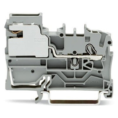 Wago TOPJOB S Series Grey Disconnect Terminal Block, 2.5mm², 1-Level, Push In Termination
