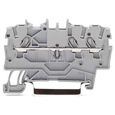 Wago TOPJOB S Series Orange DIN Rail Terminal Block, 1mm², 1-Level, Push-In Cage Clamp Termination, ATEX, EAC Ex, IECEx