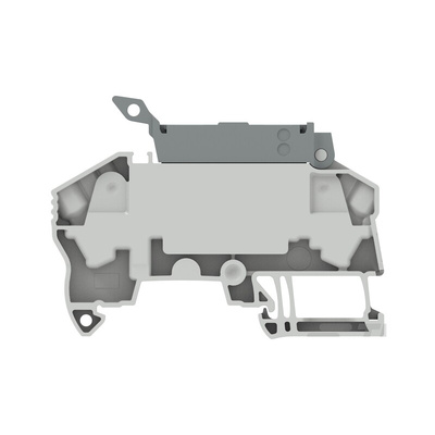 Entrelec 1SNK7084 Series Grey Modular Terminal Block, 0.5 – 6mm², 1-Level, Spring Termination, Fused