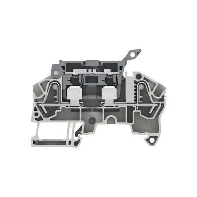 Entrelec 1SNK7084 Series Grey Modular Terminal Block, 0.5 – 6mm², 1-Level, Spring Termination, Fused
