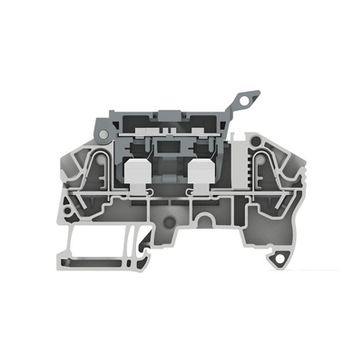 Entrelec 1SNK7084 Series Grey Modular Terminal Block, 0.5 – 6mm², 1-Level, Spring Termination, Fused