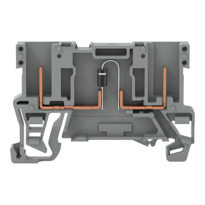 Wago 769 Series Grey Carrier Terminal Block, 4mm², Wire Termination, CSA