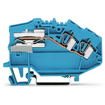 Wago 781 Series Blue Disconnect Terminal Block, 4mm², 1-Level, Cage Clamp Termination, CSA