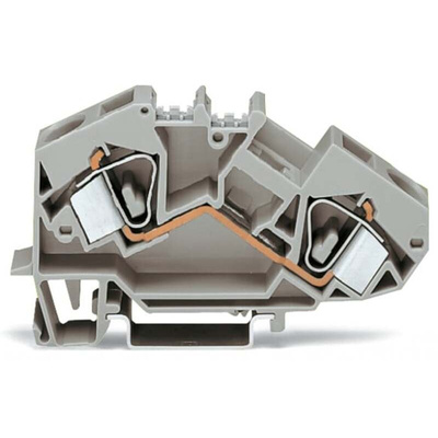 Wago 783 Series Grey Terminal Block, 16mm², 1-Level, Cage Clamp Termination, CSA