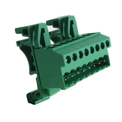 CAMDENBOSS CTBPD96VJ Series Green DIN Rail Terminal Block, 1.5mm², Pluggable Termination