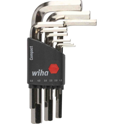 Wiha Tools 9 pieces Hex Key Set,  L Shape 1.5mm