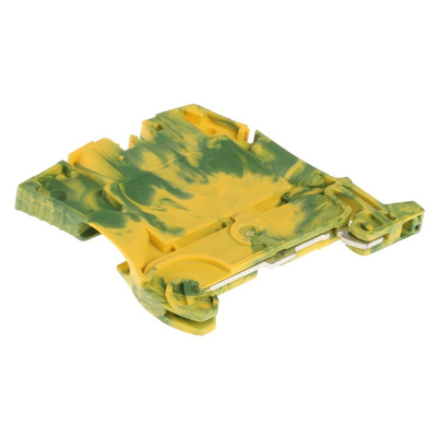 Entrelec ZS4 Series Green/Yellow Standard Din Rail Terminal, 4mm², Screw Termination, ATEX