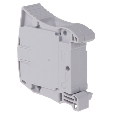 Entrelec ZS35 Series Grey Feed Through Terminal Block, 35mm², Double-Level, Screw Termination, ATEX