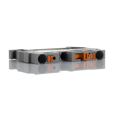 Phoenix Contact PT 4-MT Series Grey Disconnect Terminal Block, Single-Level, Push In Termination