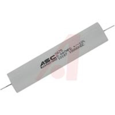 ER - Capacitor, Metallized Polyester;0.047uF;Axial;10000VDC;+/-10%;1In.Dia.;3.969In.