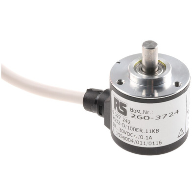 Hengstler RI32 Series Incremental Incremental Encoder, 100 ppr, Push Pull Signal, Solid Type, 6mm Shaft