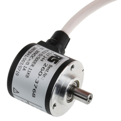 Hengstler RI32 Series Incremental Incremental Encoder, 500 ppr, Push Pull Signal, Solid Type, 6mm Shaft