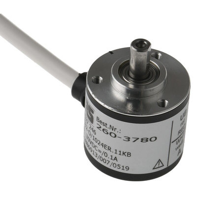 Hengstler RI32 Series Incremental Incremental Encoder, 1024 ppr, Push Pull Signal, Solid Type, 6mm Shaft