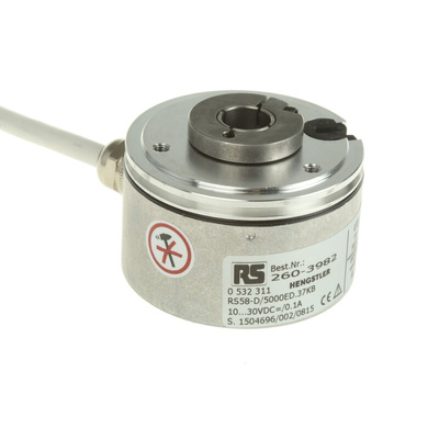 Hengstler RI58-D Series Incremental Incremental Encoder, 5000 ppr, Push Pull Signal, Hollow Type, 12mm Shaft