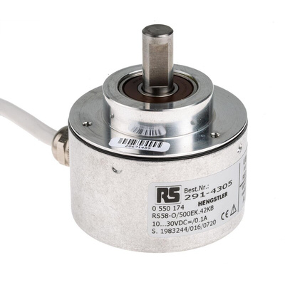 Hengstler RI58-O Series Incremental Incremental Encoder, 500 ppr, Push Pull Signal, Solid Type, 10mm Shaft