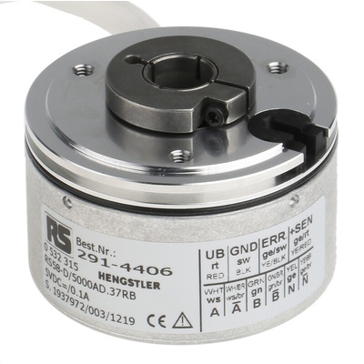 Hengstler RI58-D Series Incremental Incremental Encoder, 5000 ppr, RS422 Signal, Hollow Type, 12mm Shaft