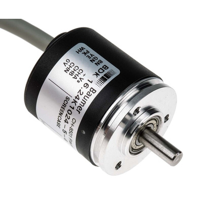 Baumer BDK Series Optical Incremental Encoder, 1024 ppr, HTL/Push Pull Signal, Solid Type, 5mm Shaft