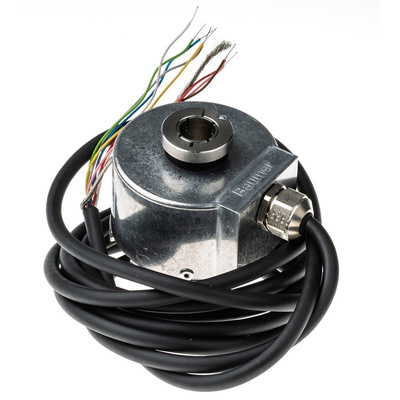 Baumer BHG Series Optical Incremental Encoder, 1024 ppr, HTL/Push Pull Signal, Hollow Type, 12mm Shaft