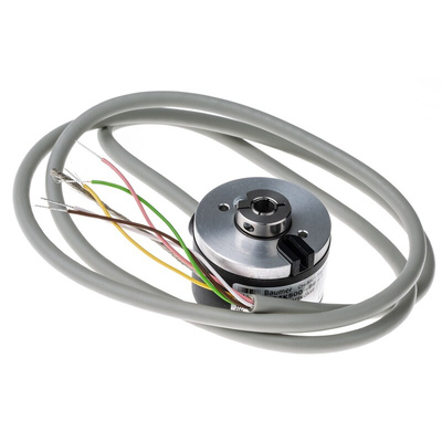 Baumer BHK Series Optical Incremental Encoder, 500 ppr, HTL/Push Pull Signal, Hollow Type, 6mm Shaft