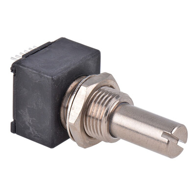 Bourns EM14 Series Optical Incremental Encoder, 8 ppr, Quadrature Signal, Slotted Type, 1/4in Shaft