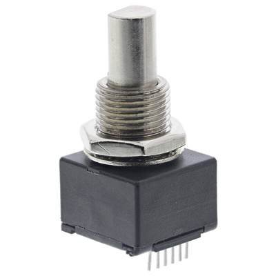 Bourns EM14 Series Optical Incremental Encoder, 8 ppr, Quadrature Signal, Solid Type, 1/4in Shaft