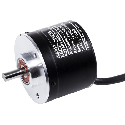 Omron E6C2 Series Incremental Incremental Encoder, 1000 ppr, Open Collector Signal, Solid Type, 6mm Shaft