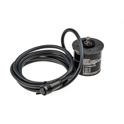 Omron E6CP Series Incremental Incremental Encoder, 256 ppr, Open Collector Signal, Solid Type, 6mm Shaft