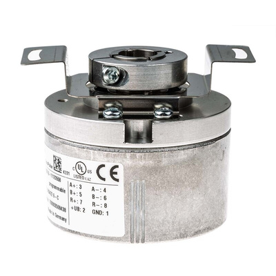 Baumer EIL580P Series Optical Incremental Encoder, 1 → 65536 ppr, TTL/HTL Signal, Hollow Type, 12mm Shaft