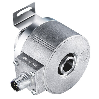 Baumer EIL580 Series Optical Incremental Encoder, 1000 ppr, HTL/Push Pull Signal, Hollow Type, 12mm Shaft