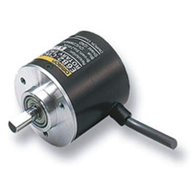 Omron E6F-A Series Absolute Absolute Encoder, 360 ppr, NPN Open Collector Signal, Solid Type, 10mm Shaft