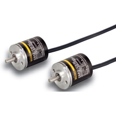 Omron E6A2 Series Incremental Incremental Encoder, 100 ppr, NPN Open Collector Signal, Solid Type, 4mm Shaft