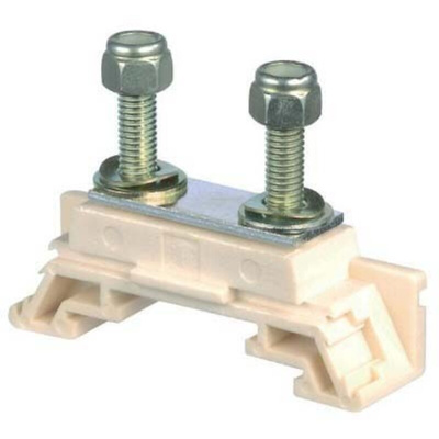 ABB HD Series Beige Din Rail Terminal, 16mm², 1-Level, Stud Connection Termination