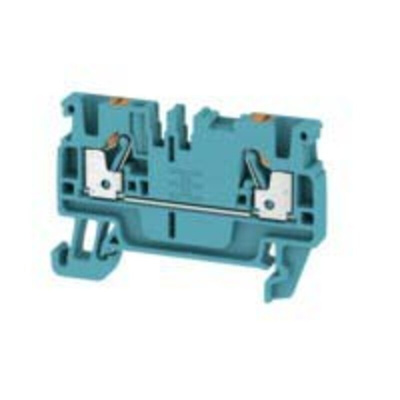Weidmuller A Series Blue DIN Rail Terminal Block, 2.5mm², Single-Level, Push In Termination