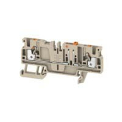 Weidmuller A Series Beige DIN Rail Terminal Block, 2.5mm², Single-Level, Push In Termination