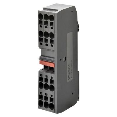 Omron XW6T Series Red DIN Rail Terminal Block, 0.08 → 1.5mm², Screw Termination