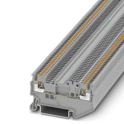 Phoenix Contact PT Series Grey Disconnect Terminal Block, Push In Termination