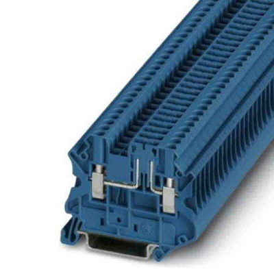 Phoenix Contact UT Series Blue Disconnect Terminal Block, Screw Termination