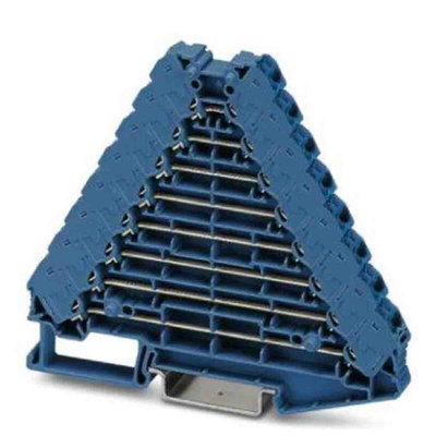 Phoenix Contact FTRV Series Blue Non-Fused DIN Rail Terminal, 0.14 → 2.5mm², Push In Termination