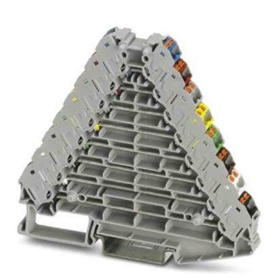 Phoenix Contact PTRV Series Grey Non-Fused DIN Rail Terminal, 0.14 → 2.5mm², Push In Termination