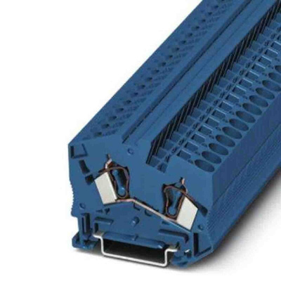 Phoenix Contact STS 6 Series Blue Feed Through Terminal Block, 0.2 → 10mm², Spring Clamp Termination