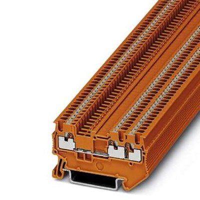 Phoenix Contact PT 1 Series Orange Component Terminal Block, 1.5mm², Push In Termination, ATEX, IECEx