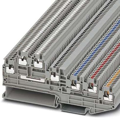 Phoenix Contact PTIO Series Grey Component Terminal Block, 1.5mm², Push In Termination
