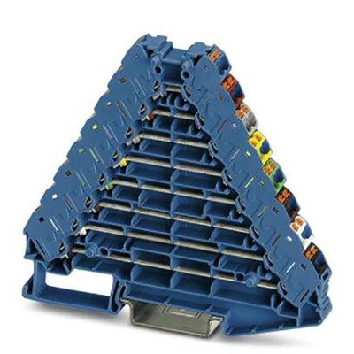 Phoenix Contact PTRV 8 Series Blue DIN Rail Terminal Block, 0.14 → 2.5mm², Push In Termination